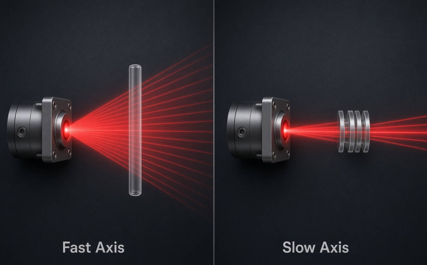 Fast Axis And Slow Axis Comparison