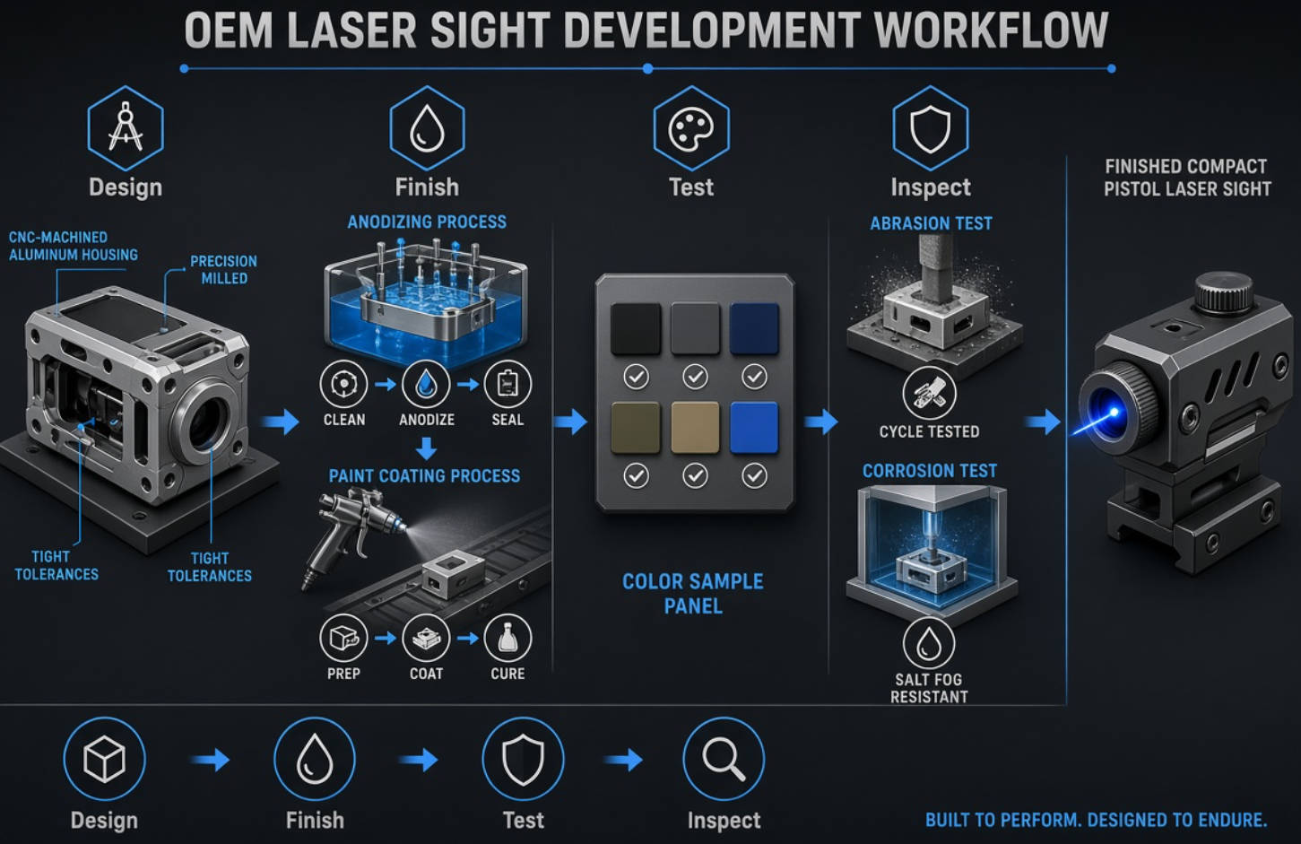 OEM Laser Sight Finish Selection