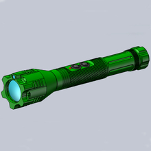 Handheld Parallel Beam Green LED Illuminator with Green Laser Pointer for Dark Area Lighting