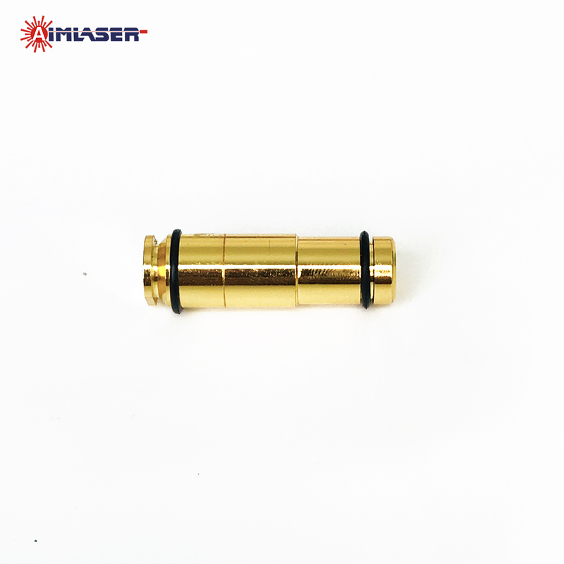 9mm Laser Bore Sighter High Precision Gold Plated Cartridge for Scope & Iron Sight Zeroing