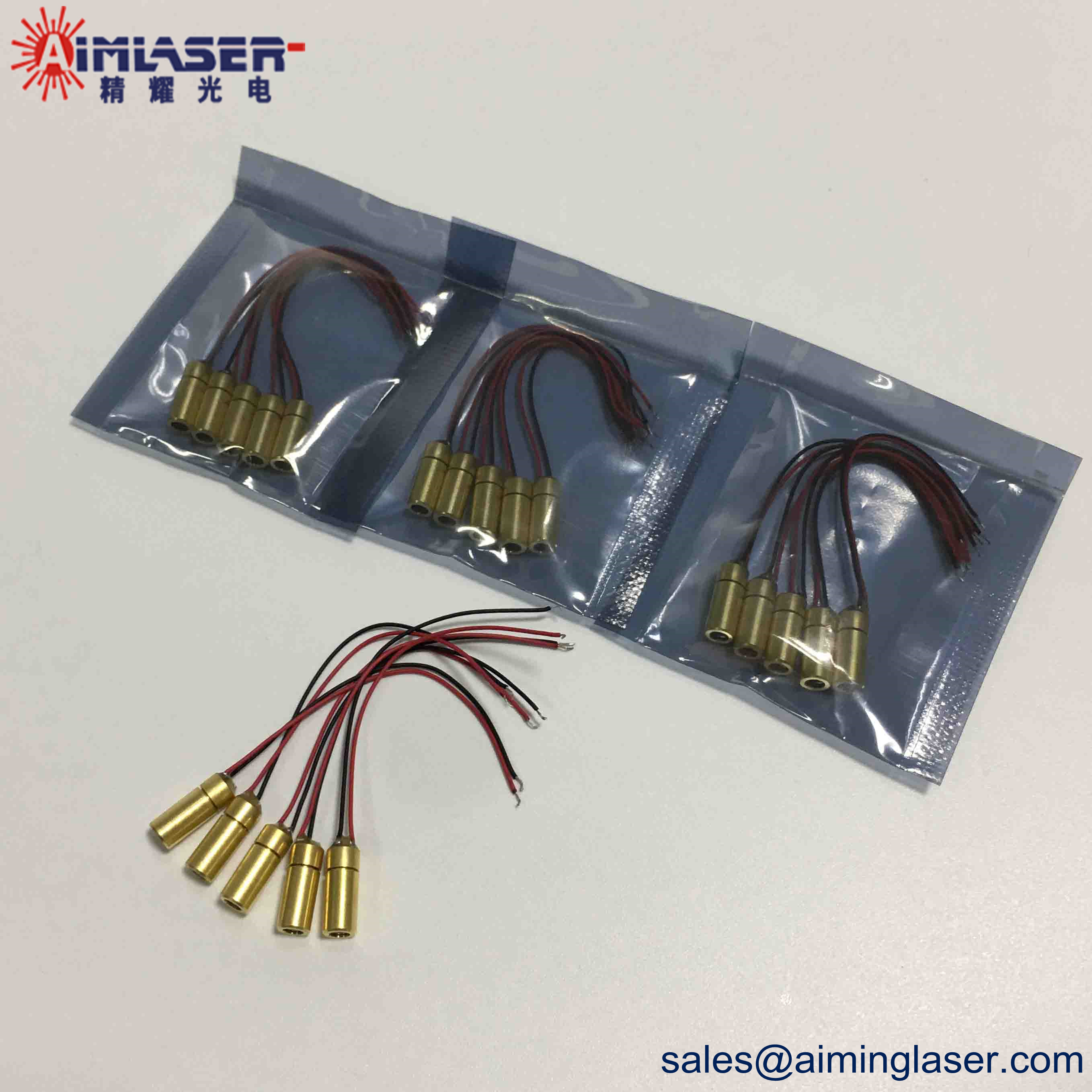 635nm 5mW 照準レーザーモジュール 4x10mm-AIMLASER 