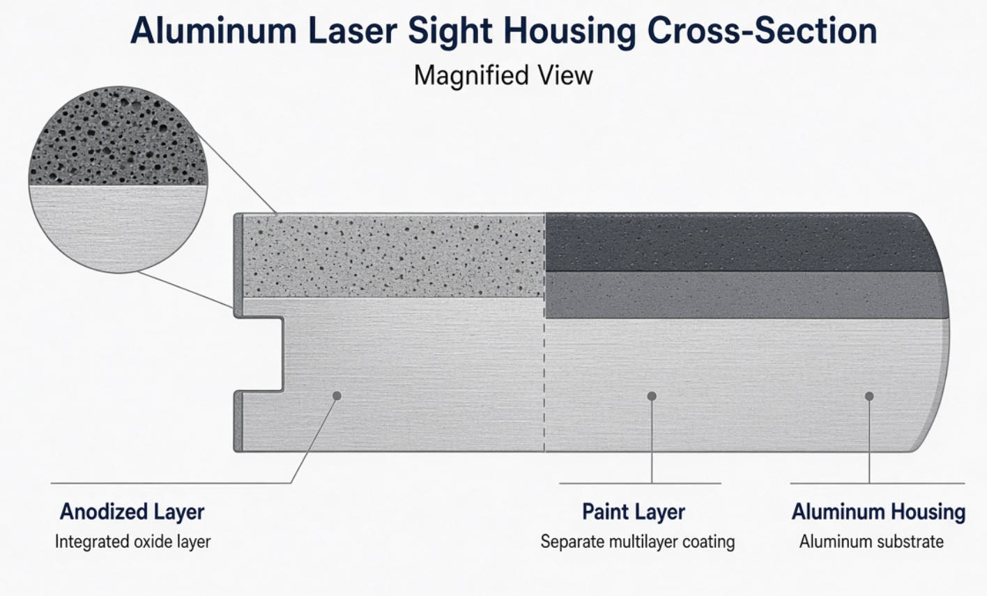 Laser Sight Coating Cross Section