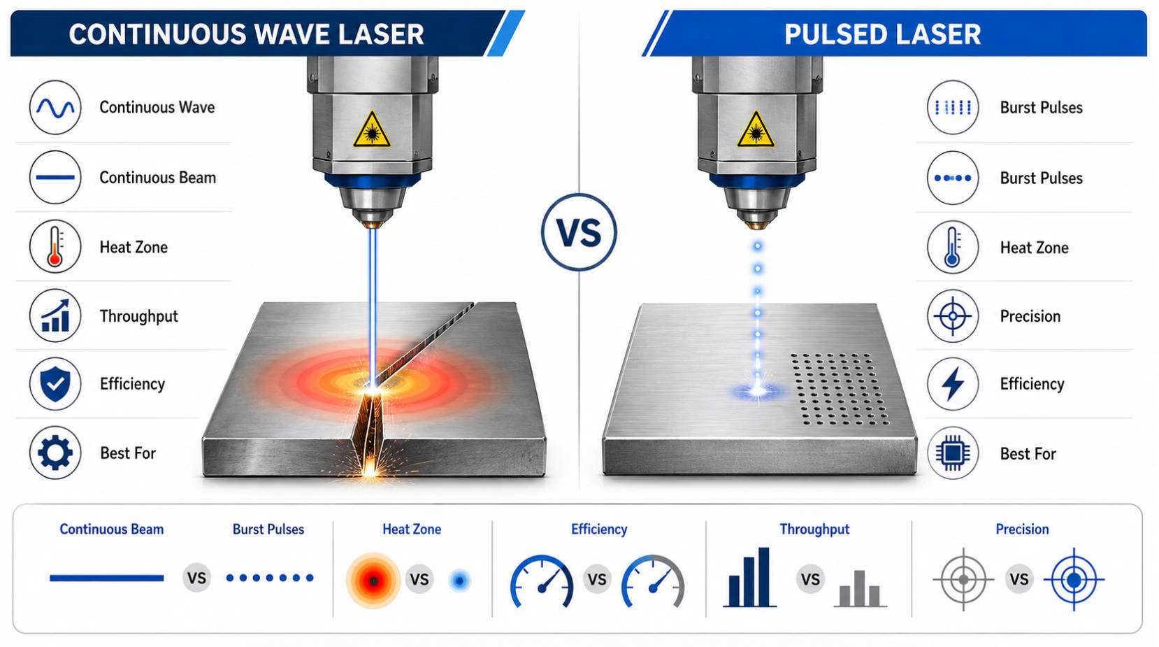 Laser Mode Comparison Infographic