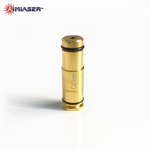 9mm Laser Bore Sighter High Precision Gold Plated Cartridge for Scope & Iron Sight Zeroing