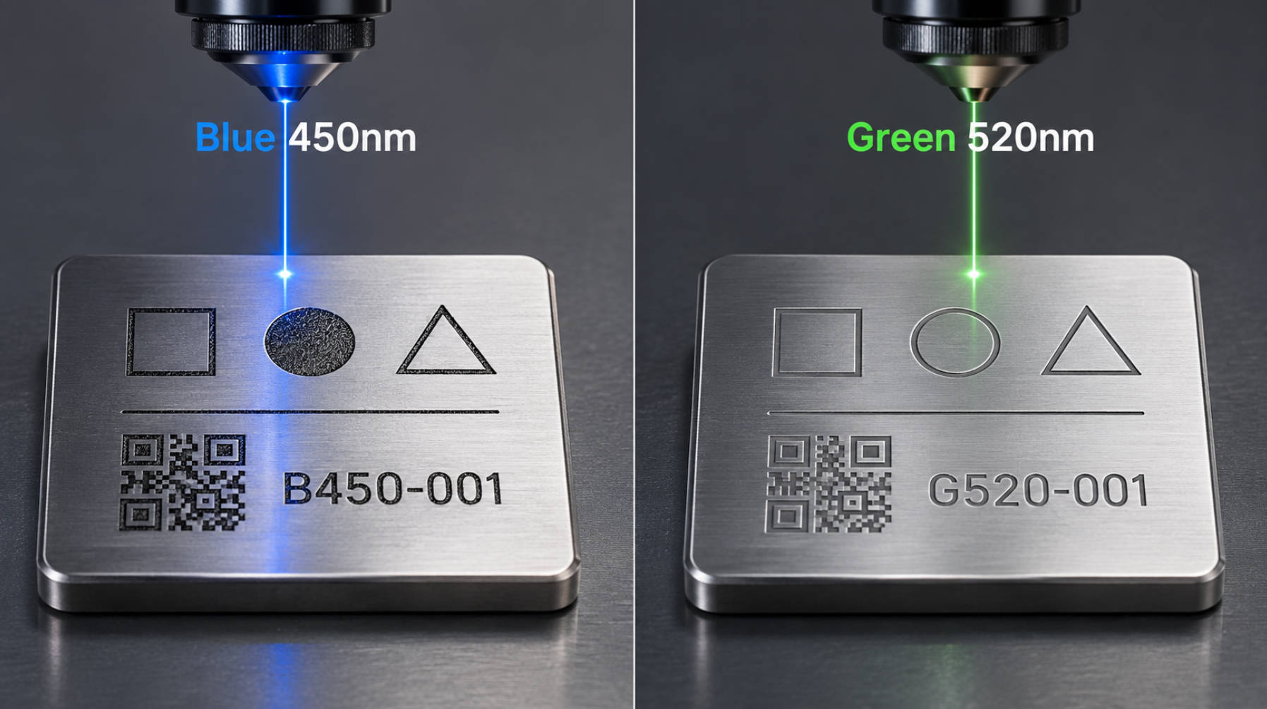 Blue Laser (450nm) vs Green Laser (520nm): Which Is Better for Metal Marking?