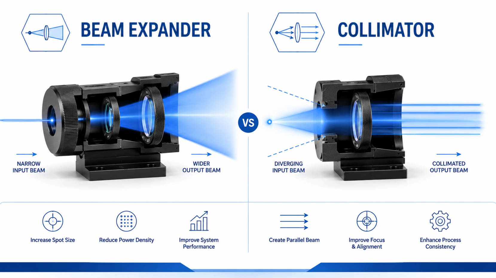 Laser Beam Expander vs Collimator: How to Achieve the Tightest Beam at 100m