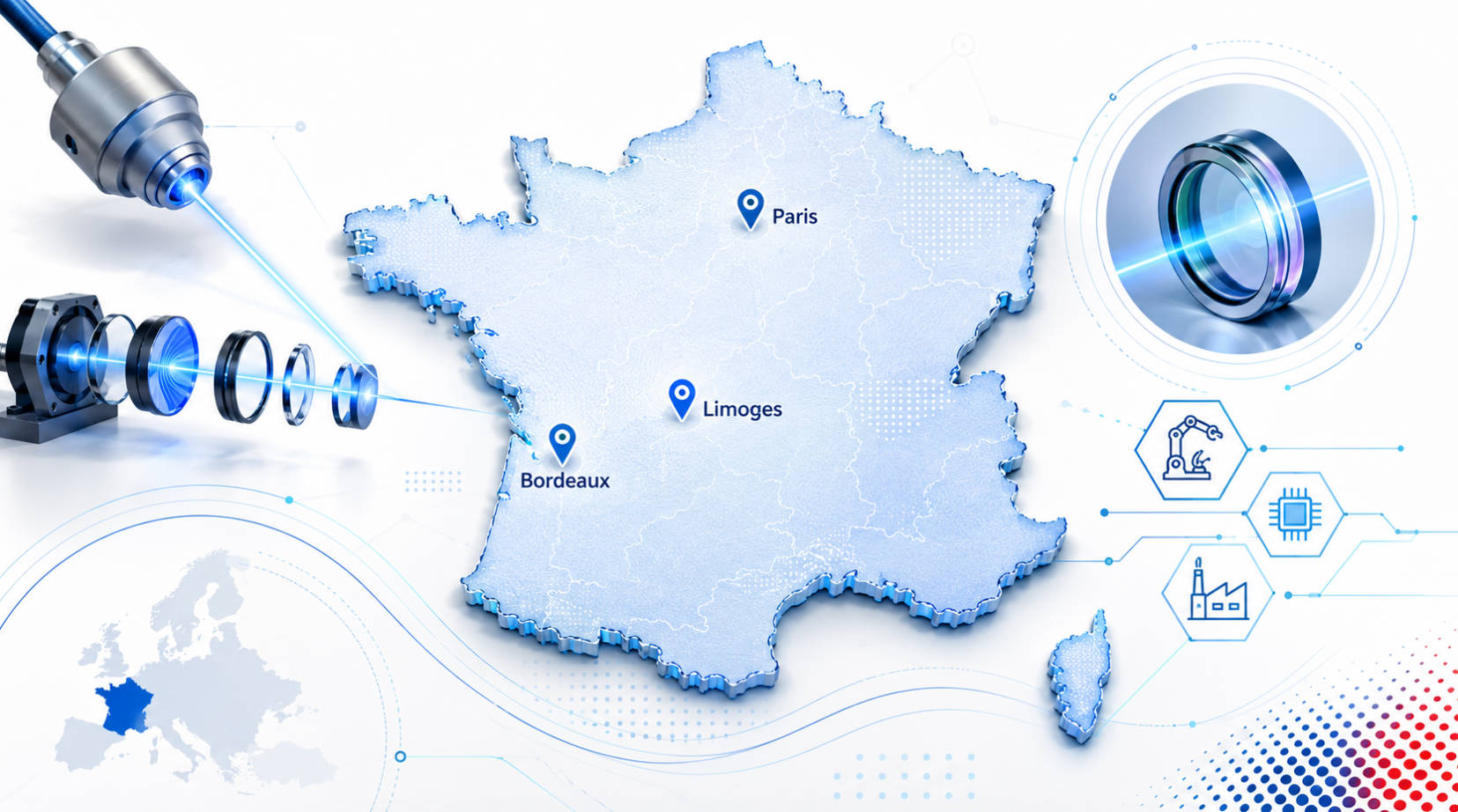 French Photonics Supplier Map