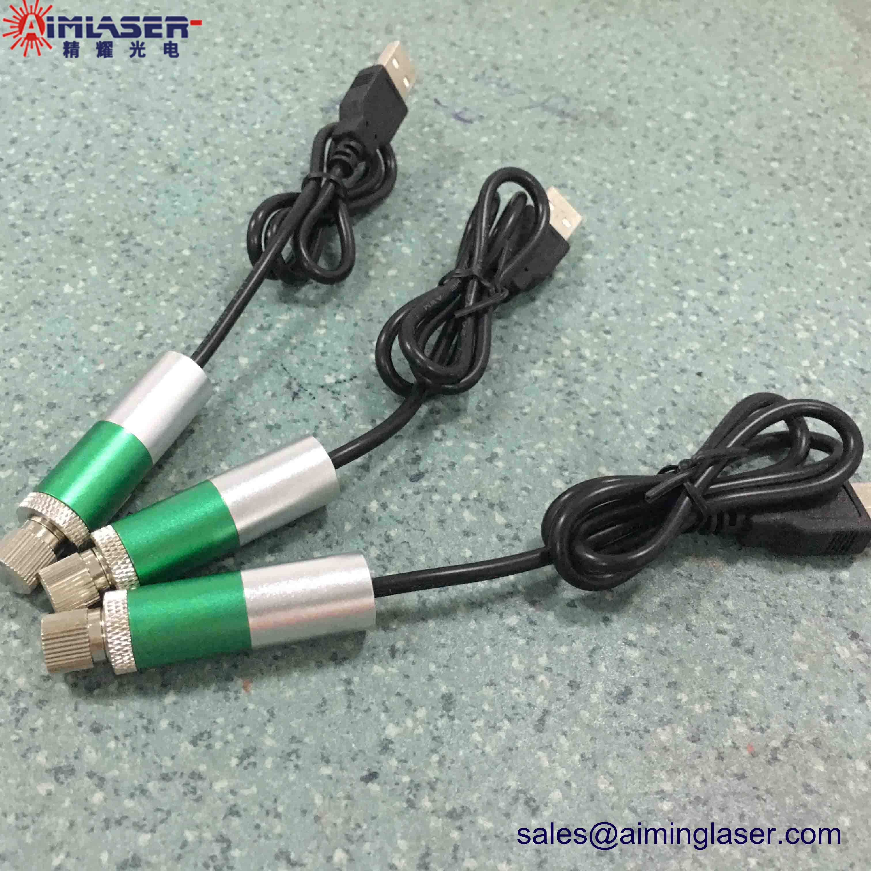 Green Fiber Coupled Laser Diode Module with USB Connector-AIMLASER (1)