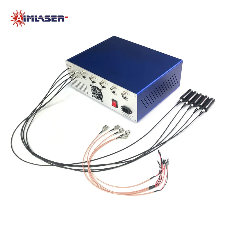 375nm 405nm 520nm 640nm 940nm 5 Wavelengths 105um Multimode Fiber Coupled Laser TTL/CW/Analog Modulation with Collimator