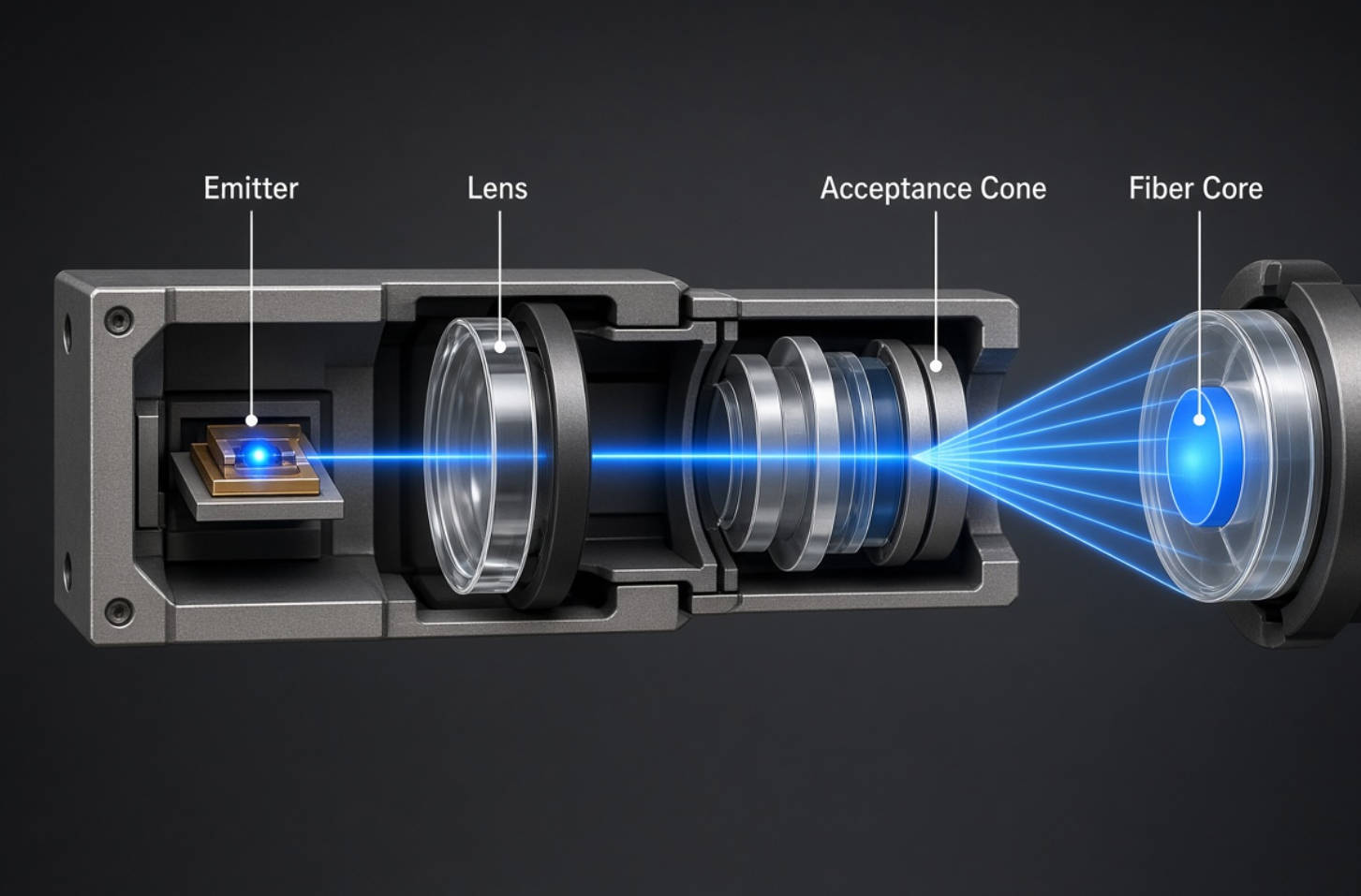 Laser Diode Fiber Coupling Diagram
