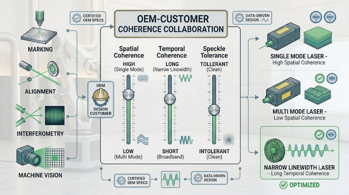 OEM Laser Coherence Optimization Diagram