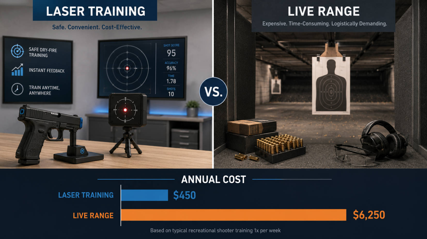 Laser Trainer And Live Ammo Cost Comparison