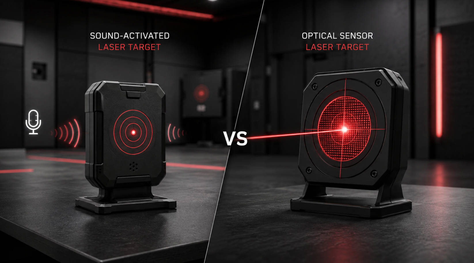 Sound Activated And Optical Sensor Laser Targets
