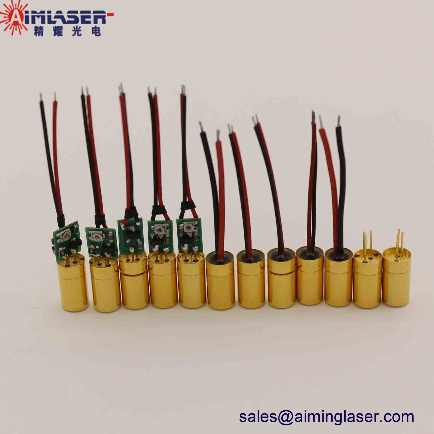 ドライバー付き 405nm レーザー ダイオード モジュール-AIMLASER