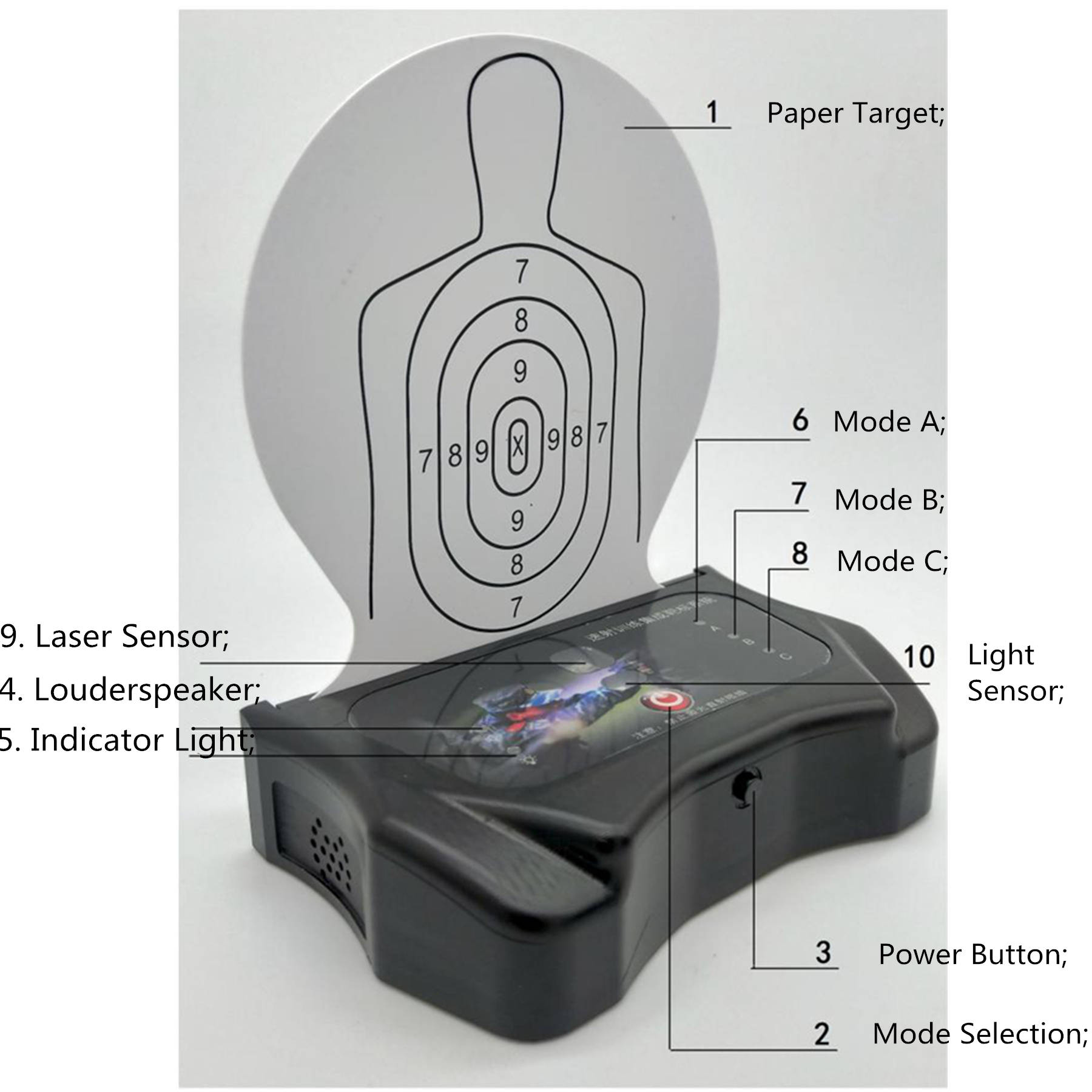 Laser Shooting Target for Laser Trainers