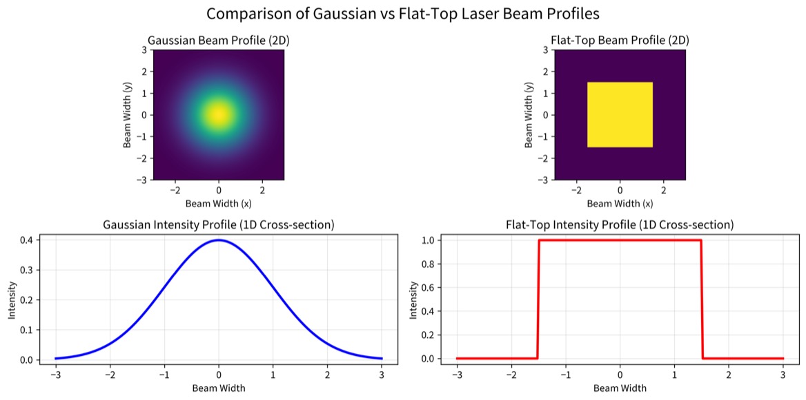 Gaussian Vs Flat Top Laser Beams In Machine Vision And Industrial OEM 