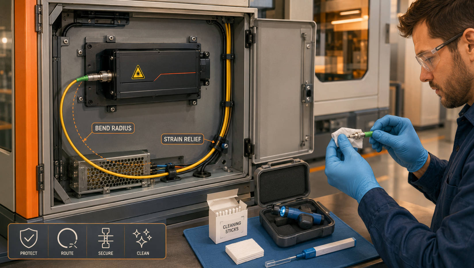 Fiber Routing And Connector Care