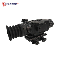 Infrared Thermal Imaging Monocular Scope Rail Mounted with Laser Rangefinding 24Hours Night Vision Outdoor Hunting