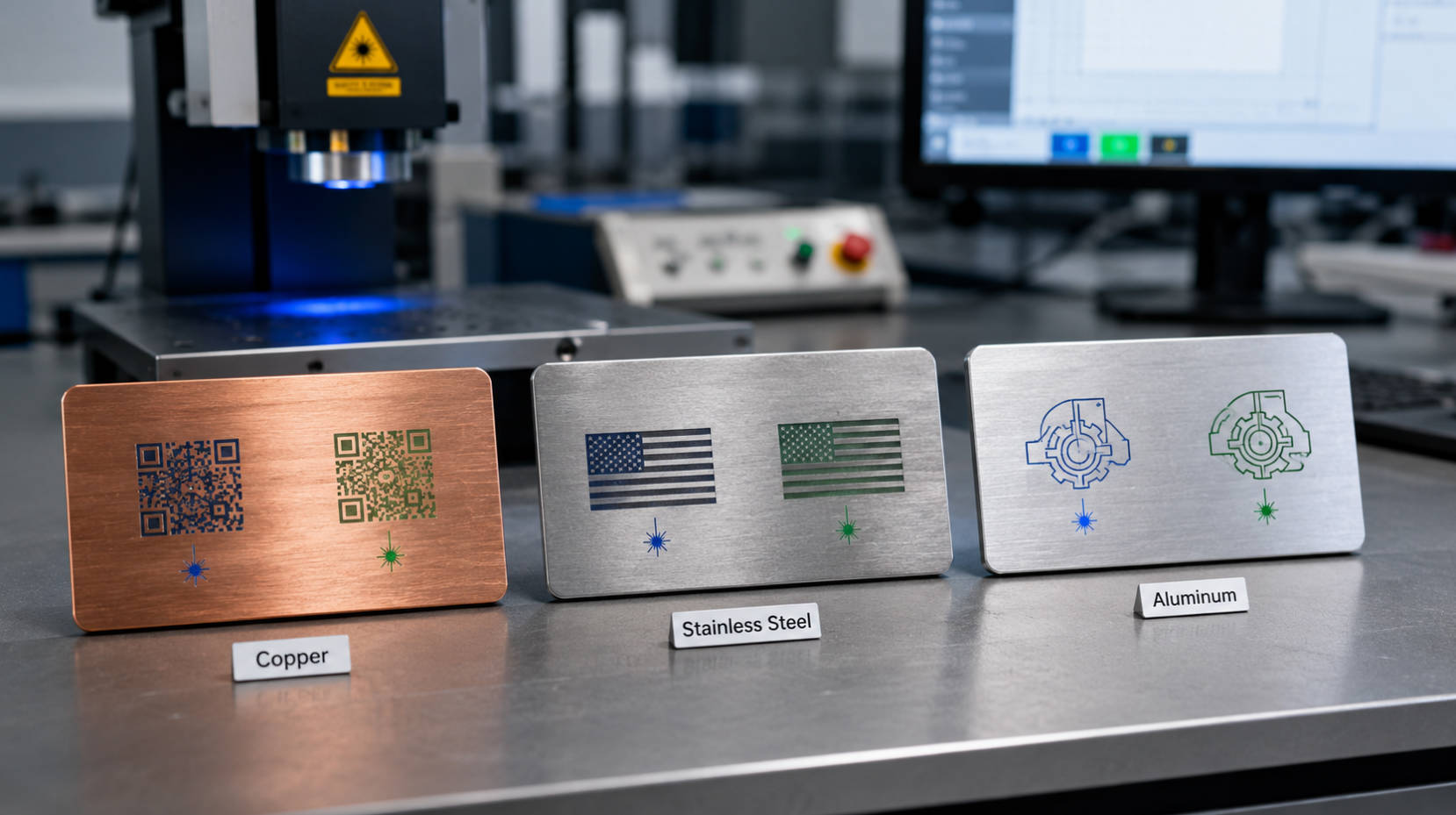 Metal Specific Laser Marking Samples