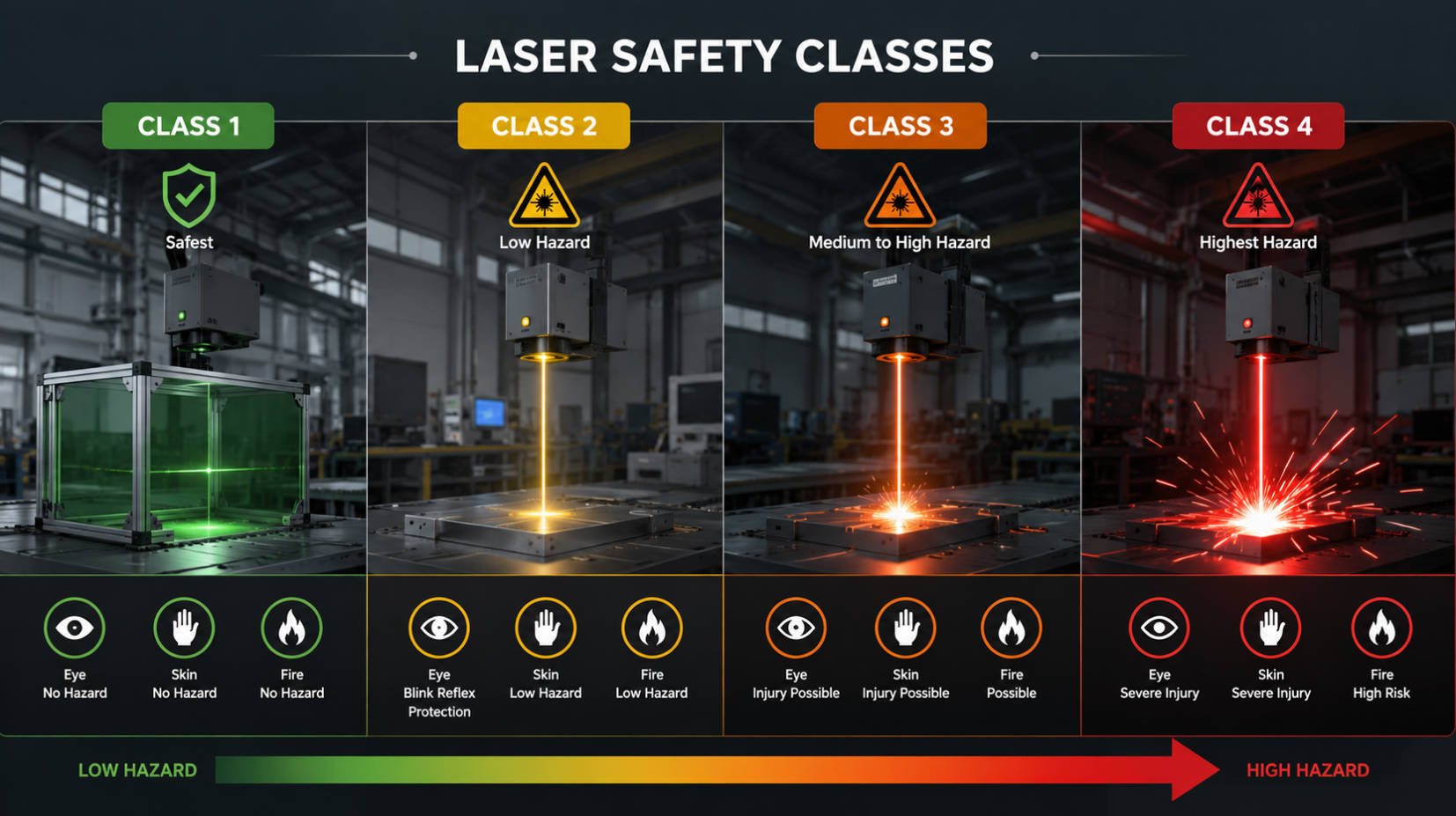 Industrial Laser Safety Levels