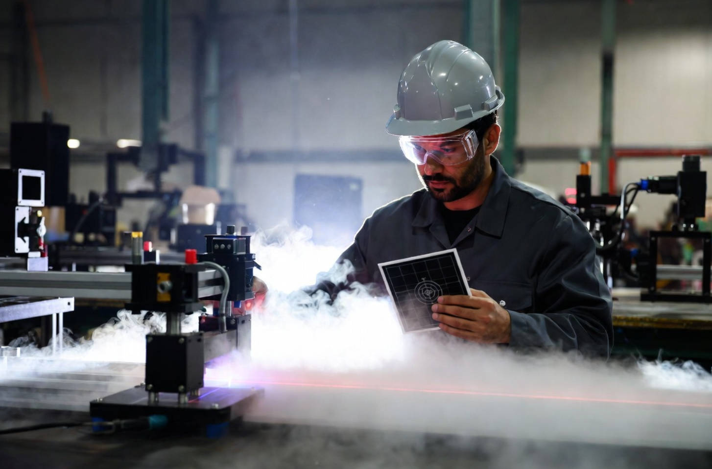 Laser Alignment In Workshop