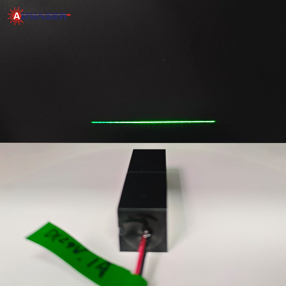 520nm 50mW 20um@100mm~150mm Uniform Line Laser 13-1