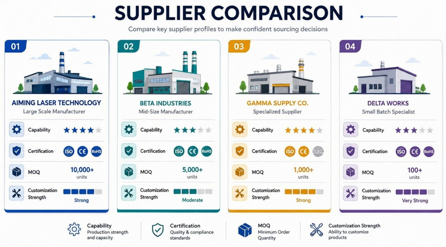 Buyer Supplier Comparison
